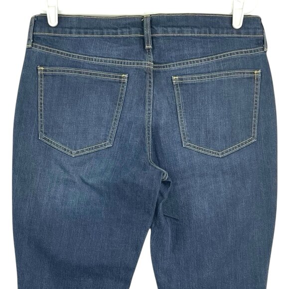 The Flirt Old Navy Women's Stretch Blue Denim Jeans Size 12L Mid Rise Straight - Picture 4 of 10